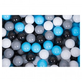 Plastové míčky pro děti 7cm (200ks) modro šedé