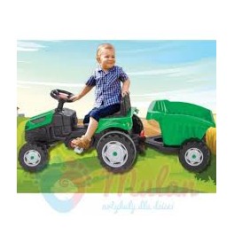 Woopie Šlapací traktor s přívěsem zelený 28286