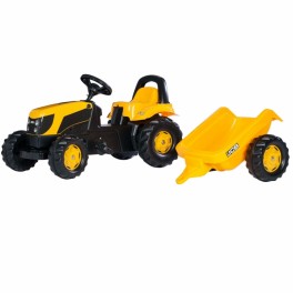 ROLLY TOYS 012619 Šlapací traktor s vlekem rollyKid JCB