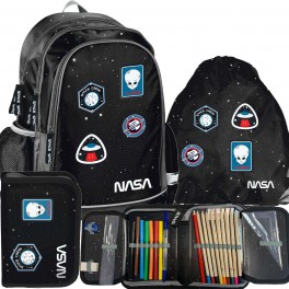 PASO Anatomický školní batoh NASA Space Crew 3 dílný set 